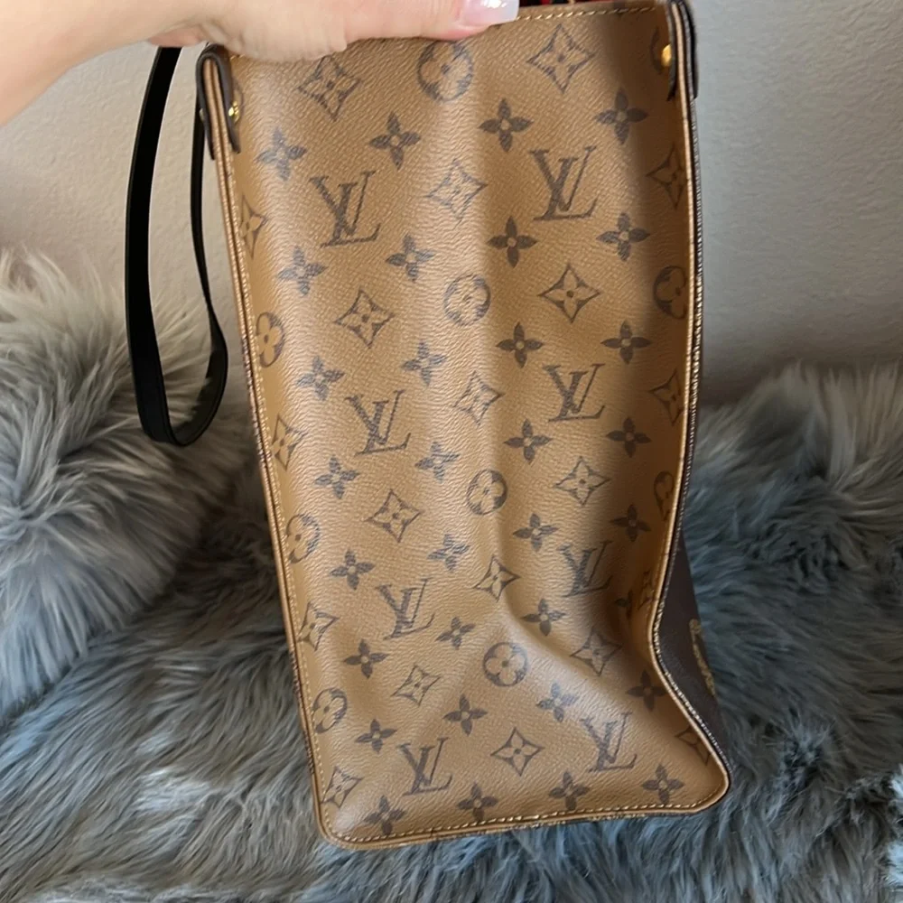 NWOT Louis Vuitton On The Go GM Tote Bag Monogram Giant Reverse - Picture 6 of 13